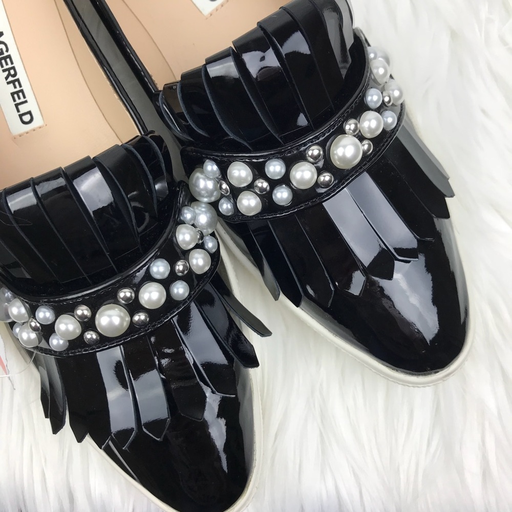 New Karl Lagerfeld ALYSSA SLIP ON SNEAKERS/MULES - Picture 6 of 8
